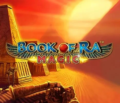 Slots logo of Book of Ra Magic from Greentube at Janusz Casino
