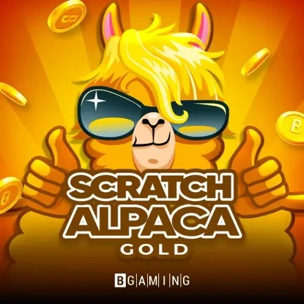 Scratch Alpaca Gold casino game by BGAMING – featured logo at Janusz Casino