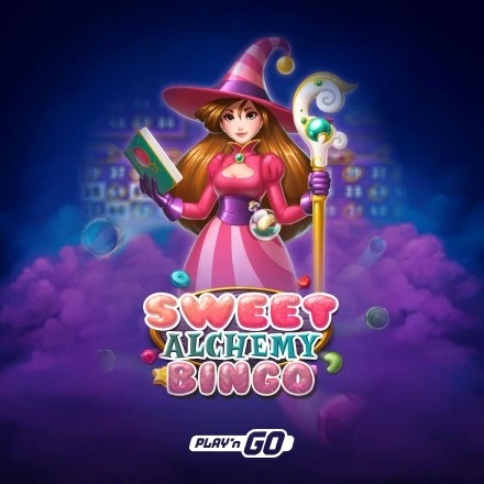 Sweet Alchemy Bingo logo by Play'n GO Janusz Casino